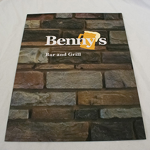 A thumbnail of the Benny's menu project